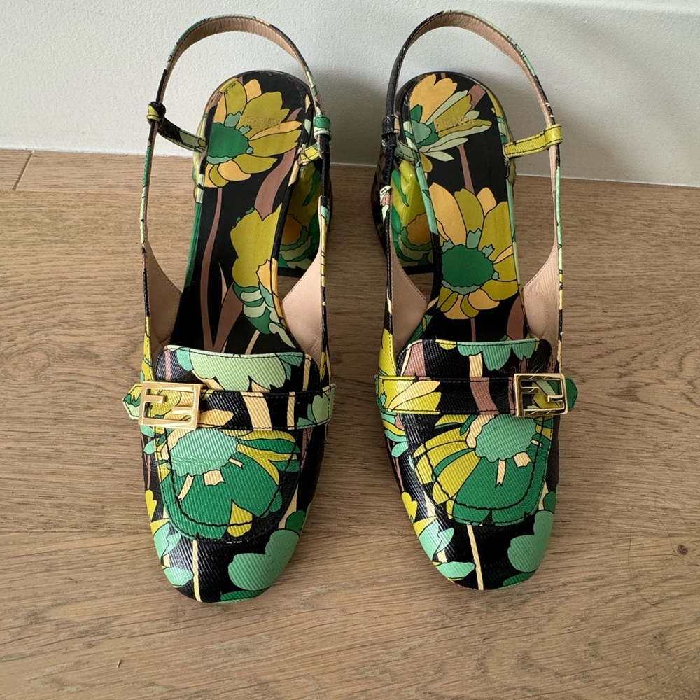 Floral Slingback Women Shoes